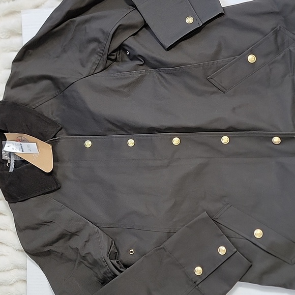 J. Crew Long Barn Coat dark brown size Small Petite NWT Style CC956 - Picture 6 of 13